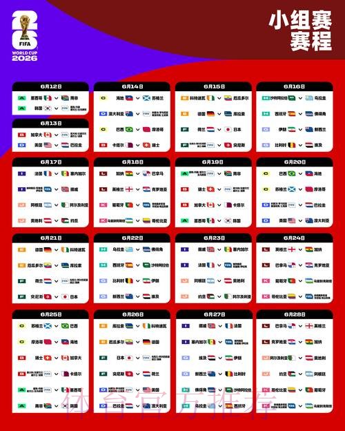 2026世界杯赛程今日实时赛程怎么查